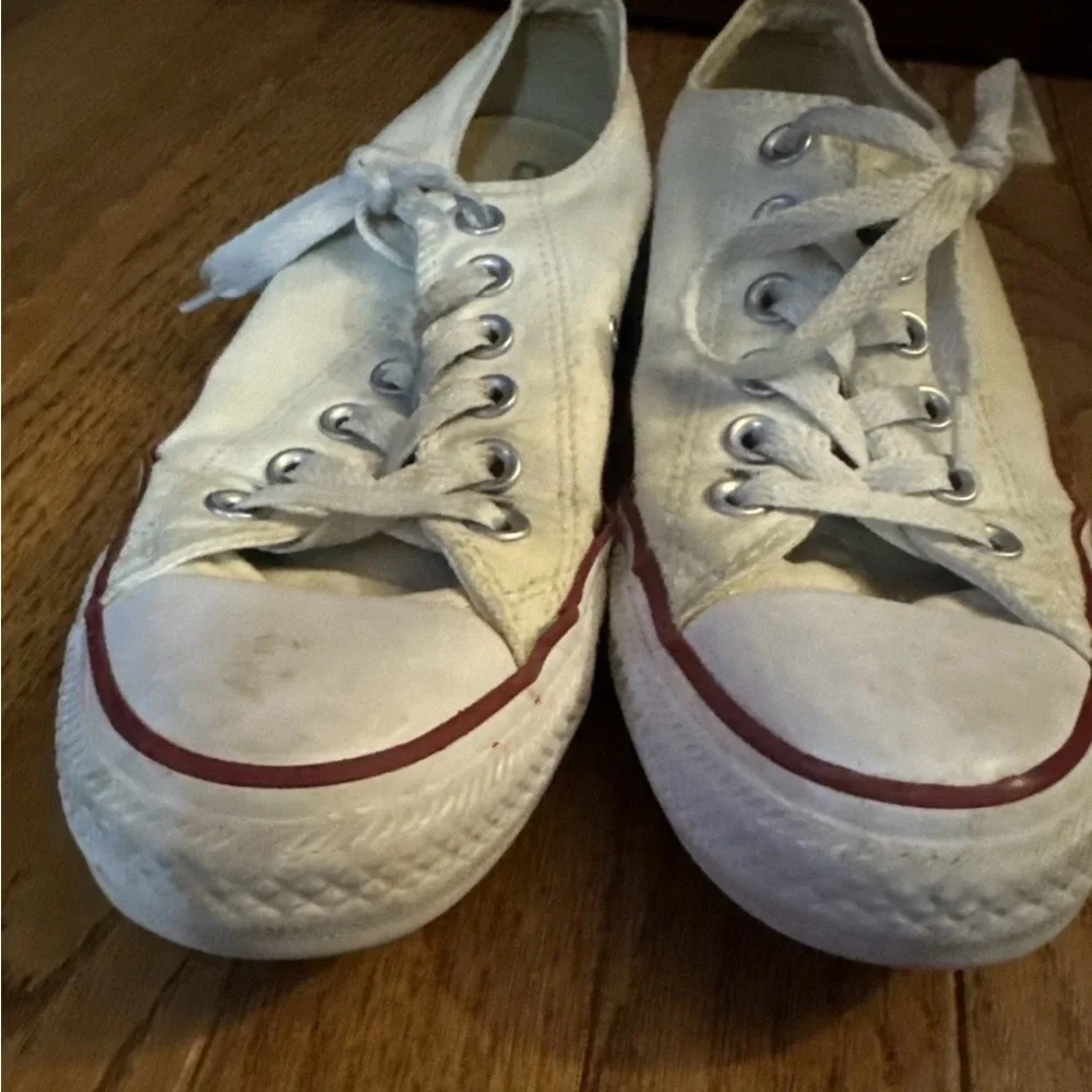 Converse White Canvas Sneakers